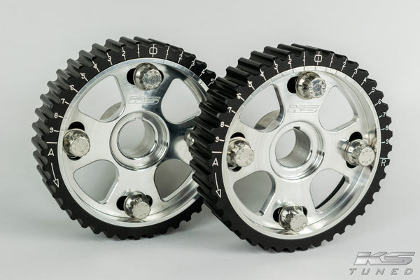 KS Tuned H22/F20B/H23 VTEC Cam Gears, Limited Edition Raw Billet Finish