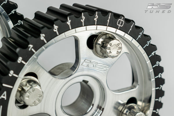 KS Tuned H22/F20B/H23 VTEC Cam Gears, Limited Edition Raw Billet Finish
