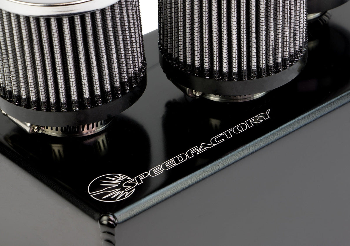 SpeedFactory Racing 3-Filter Oil Catch Can - Black Edition – KStuned.com