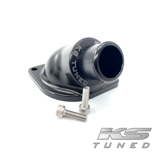 KS TUNED H22/F20B/H23 VTEC BILLET REAR WATER NECK  1.25" HOSE BARB