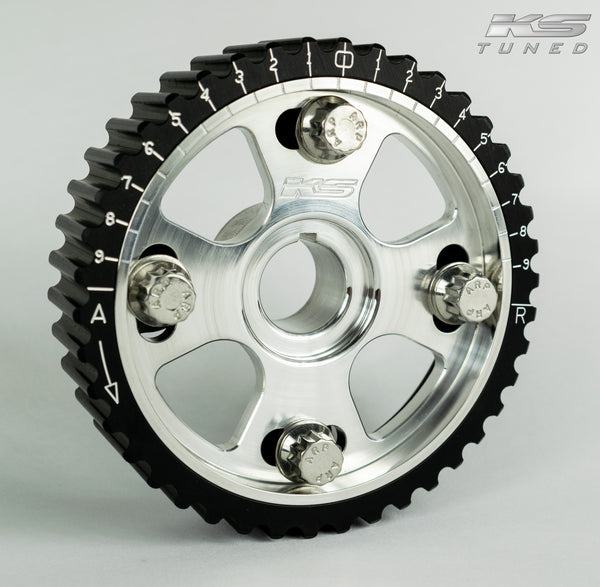 KS Tuned H22/F20B/H23 VTEC Cam Gears, Limited Edition Raw Billet Finish